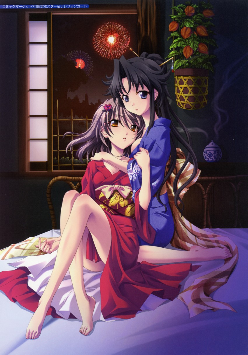 toomine ririsu and hakosaki chisa (memories off and 1 more) drawn by koshimizu_takayuki and matsuo_yukihiro