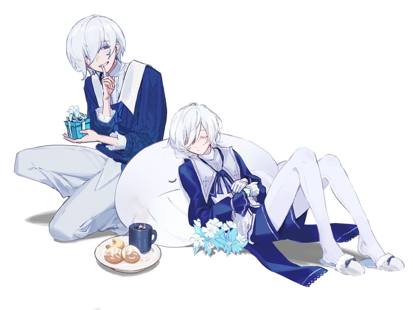 noah ebalon, nyx pieta, and harque ebalon (elsword) drawn by suaviterra