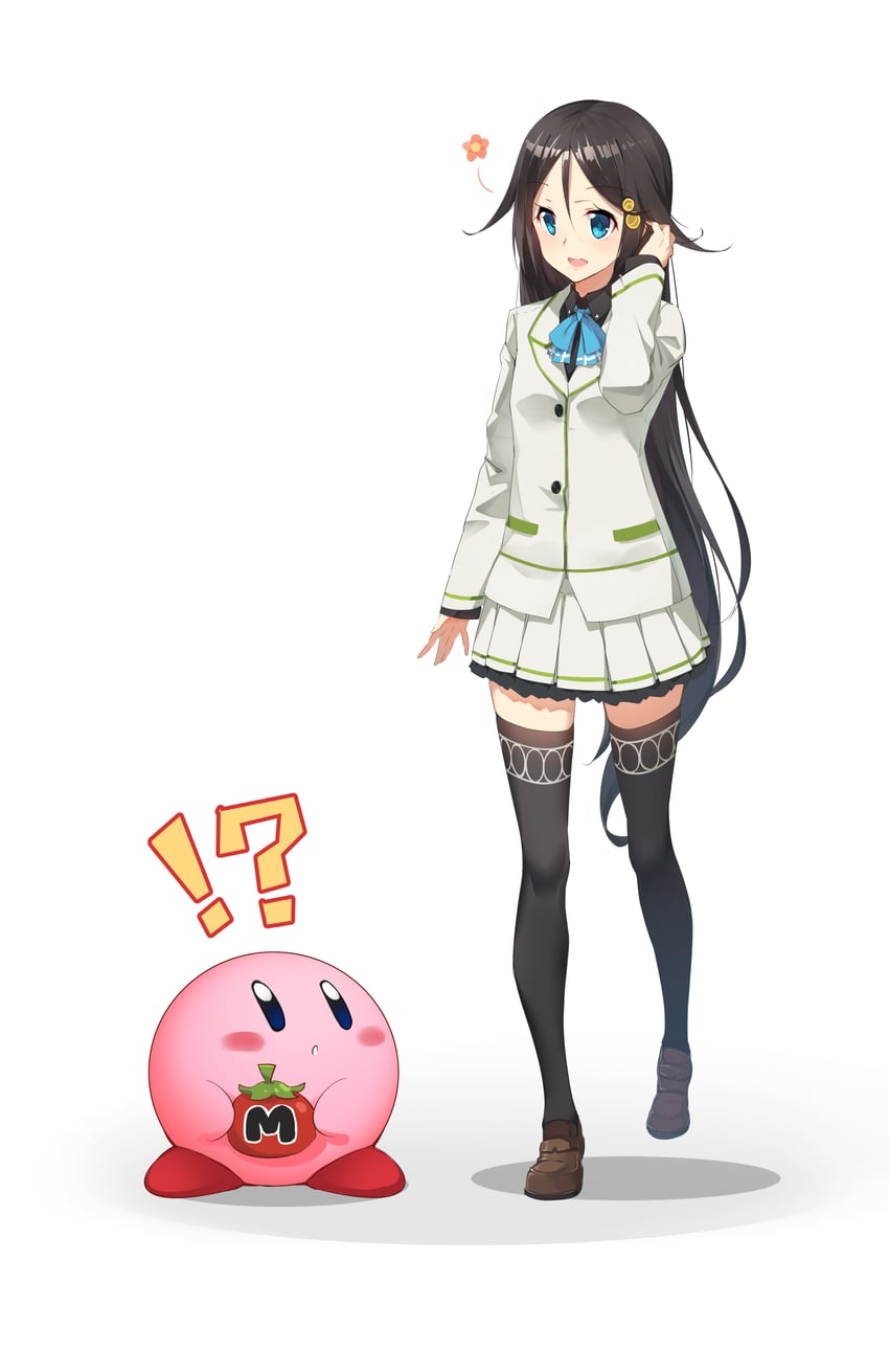 kirby and izumi reina (kirby and 1 more) drawn by chilunchilun