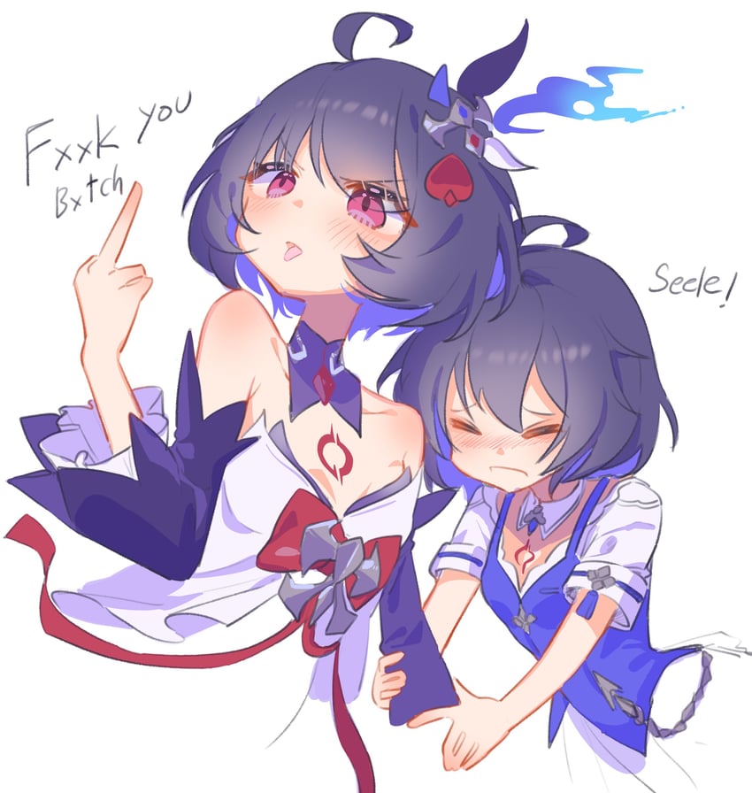 seele vollerei and seele (honkai and 1 more) drawn by pic_p_p