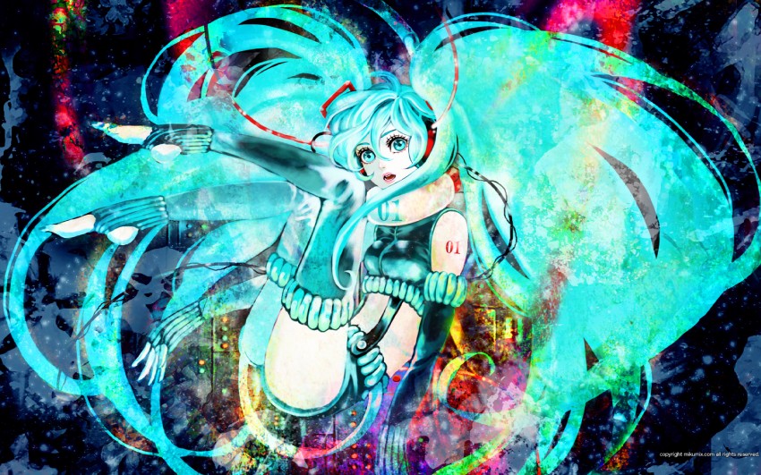hatsune miku (vocaloid and 1 more) drawn by himemiko