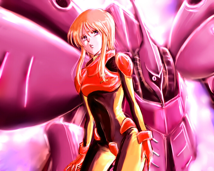 puru two and qubeley mk ii (gundam and 1 more) drawn by yukki_(rffcq251)