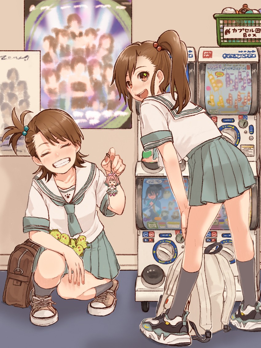 yumemi riamu, futami mami, futami ami, and chupacabra (idolmaster and 2 more) drawn by tanupon