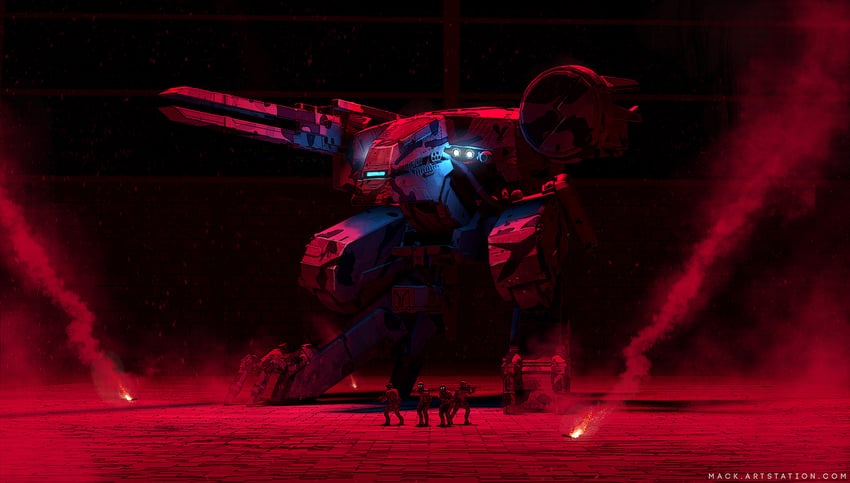 metal gear rex (metal gear and 1 more) drawn by mack_sztaba