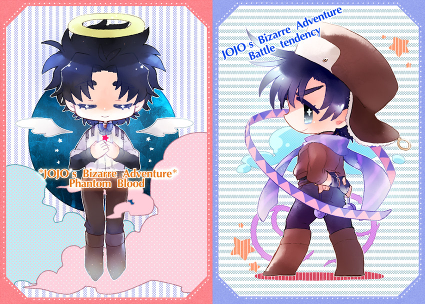 joseph joestar and jonathan joestar (jojo no kimyou na bouken and 2 more) drawn by udon_(improvisation)