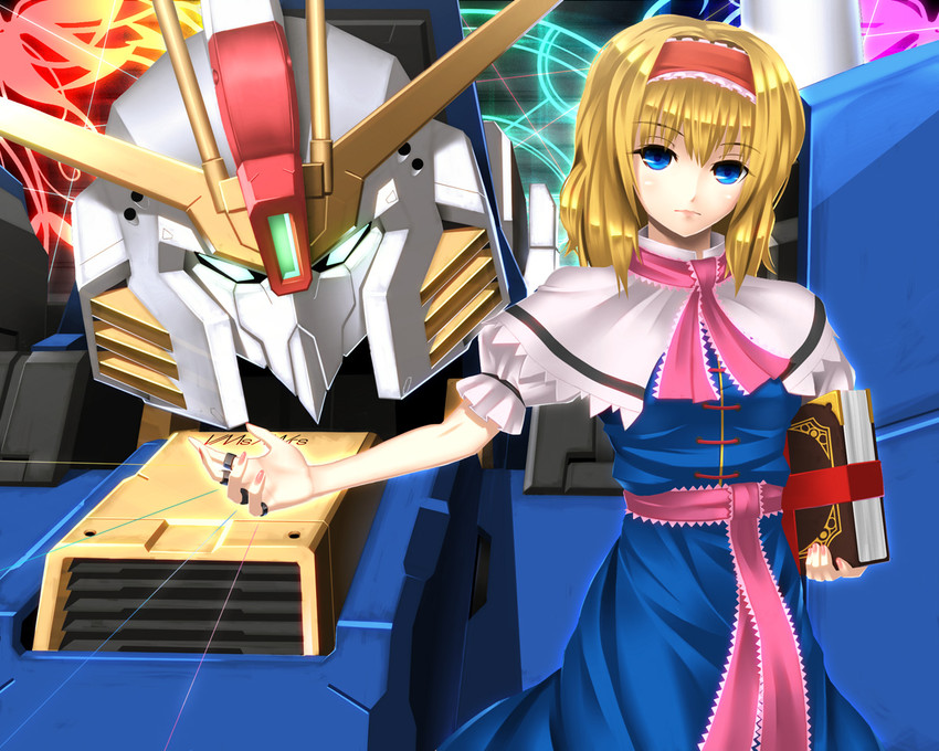 alice margatroid and s gundam (touhou and 2 more) drawn by fumizuki_homura