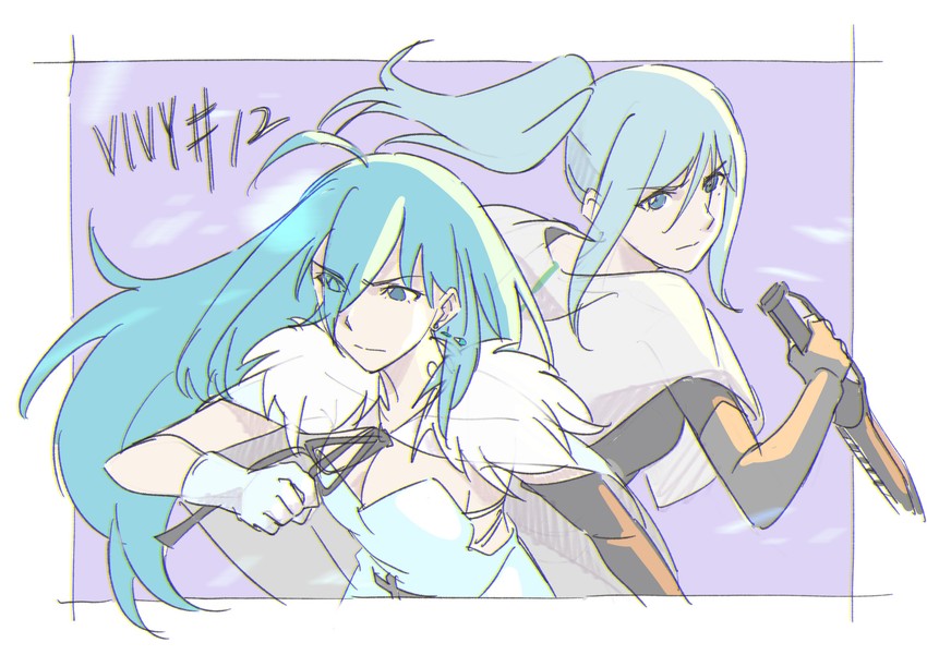 vivy and elizabeth (vivy: fluorite eye's song) drawn by mang77089