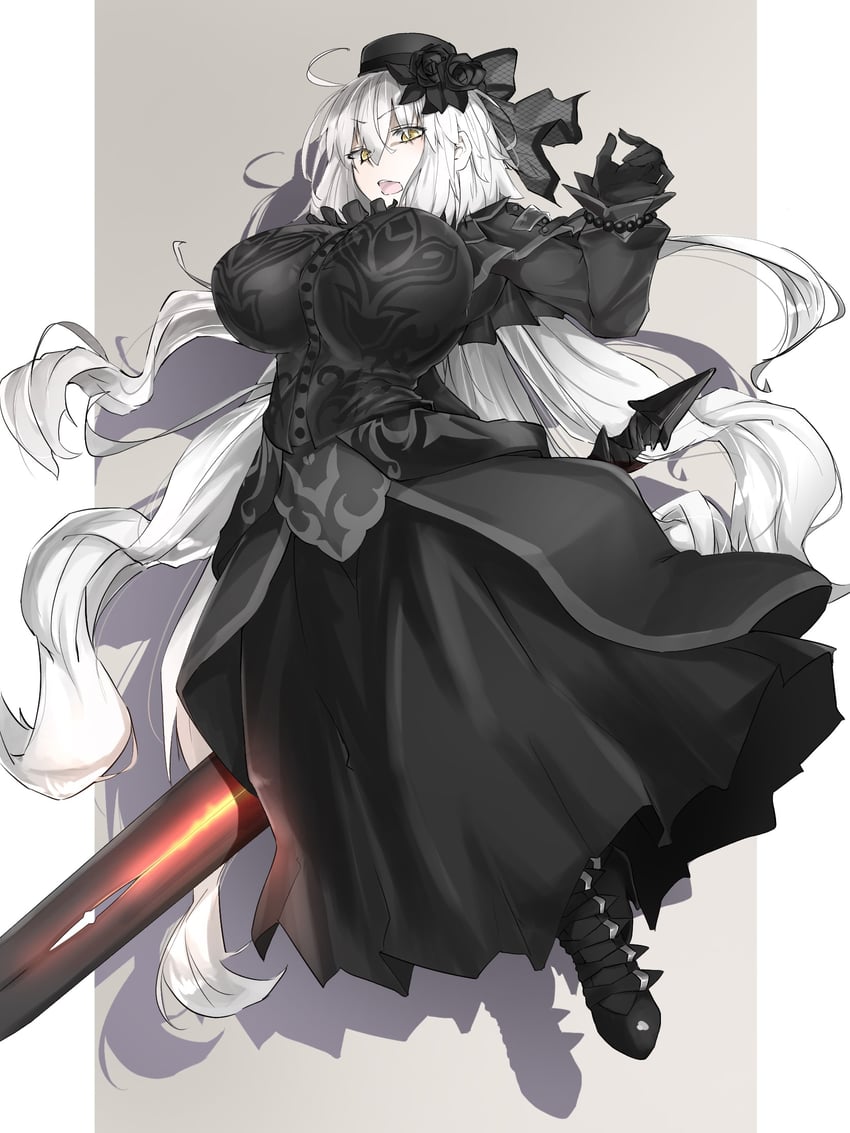 jeanne d'arc alter and kriemhild (fate and 1 more) drawn by ri_o_ne_su