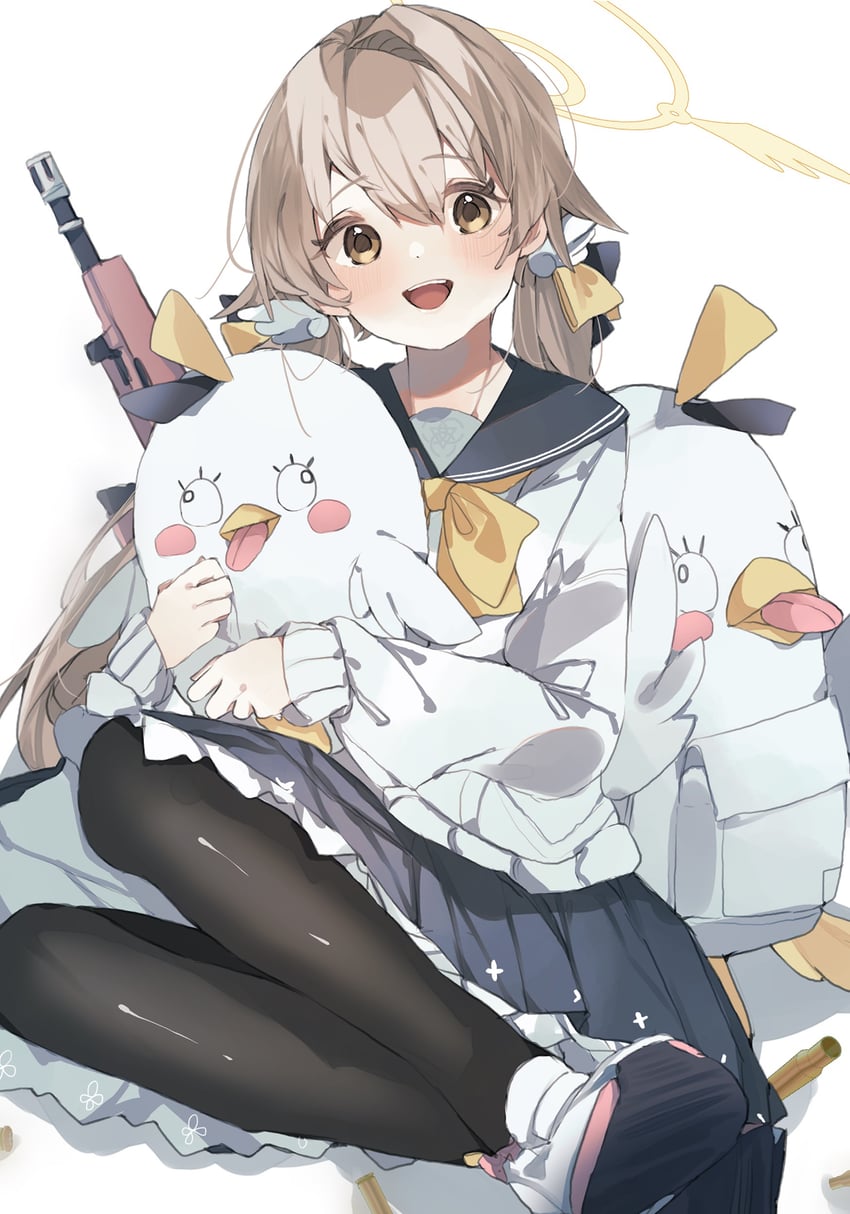 hifumi and peroro (blue archive) drawn by higa_(gominami)