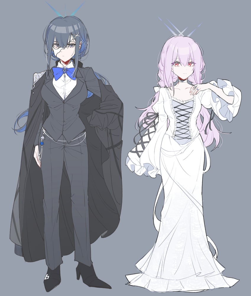 saori and atsuko (blue archive and 1 more) drawn by arikalovesyou2