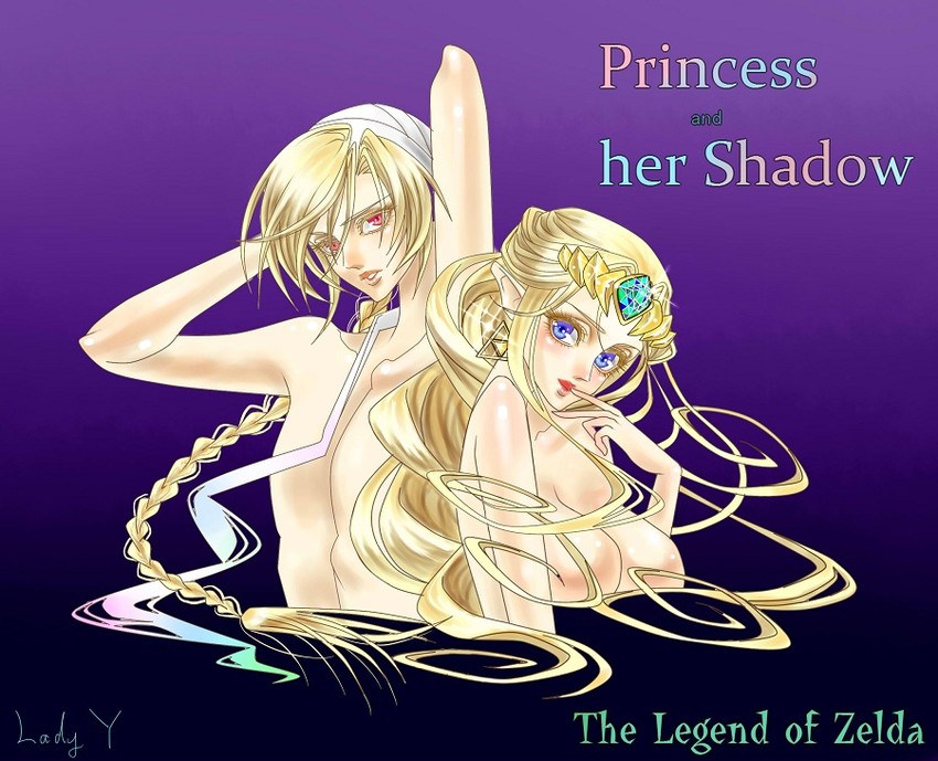 princess zelda and sheik (the legend of zelda and 1 more) drawn by lady_y