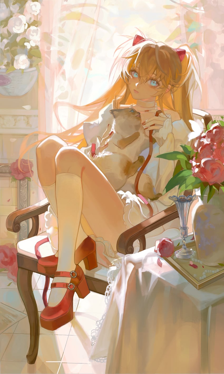 souryuu asuka langley (neon genesis evangelion) drawn by yutsuki_(pixiv4894196)