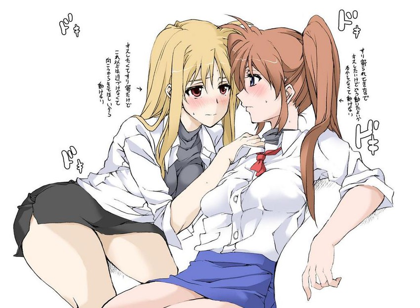 fate testarossa and takamachi nanoha (lyrical nanoha and 1 more) drawn by elf_(stroll_in_the_woods)