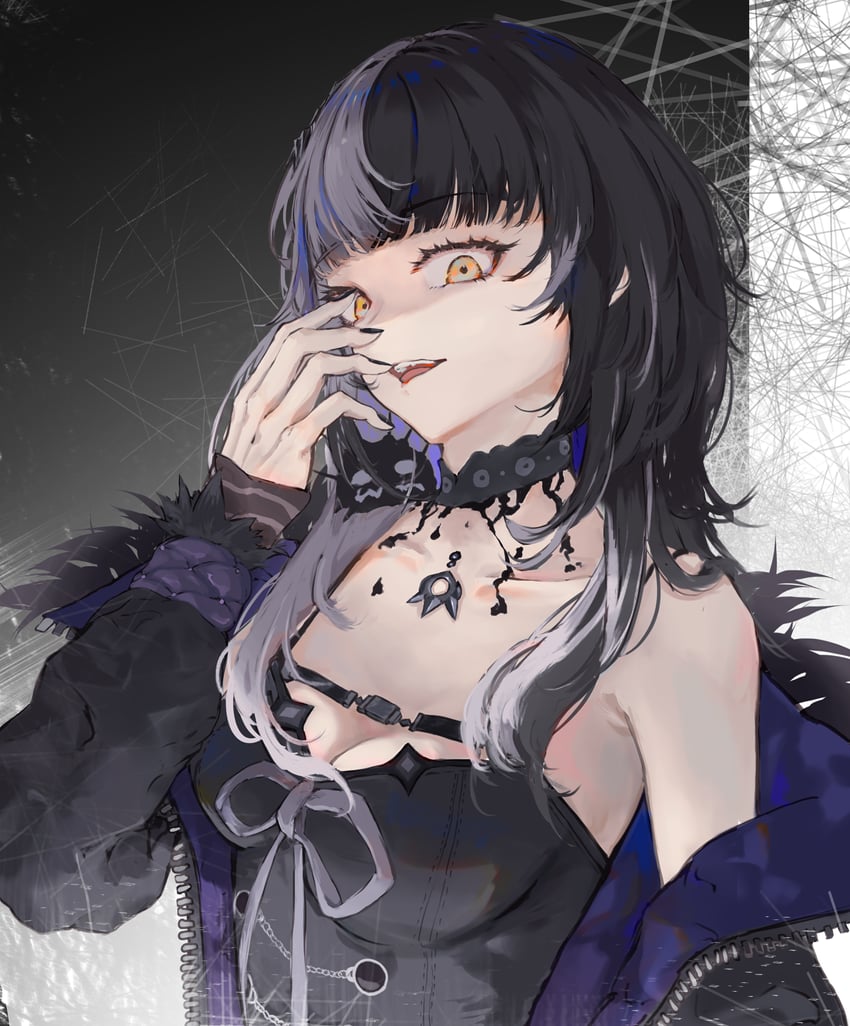shiori novella and yorick (hololive and 1 more) drawn by mienpp