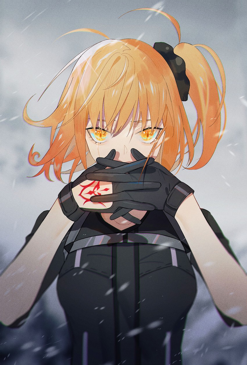 fujimaru ritsuka (fate and 1 more) drawn by parai0