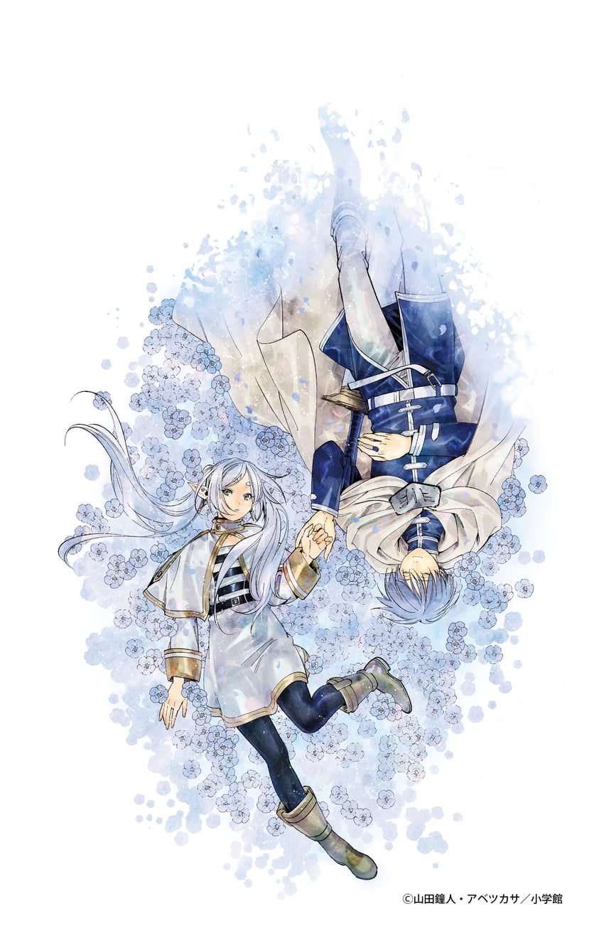 frieren and himmel (sousou no frieren) drawn by abe_tsukasa