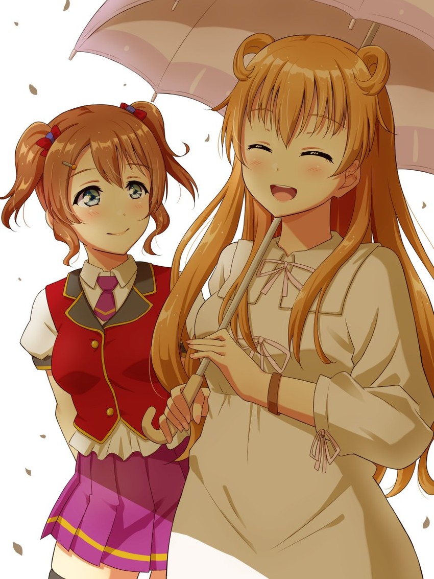 konoe kanata and konoe haruka (love live! and 1 more) drawn by qy73