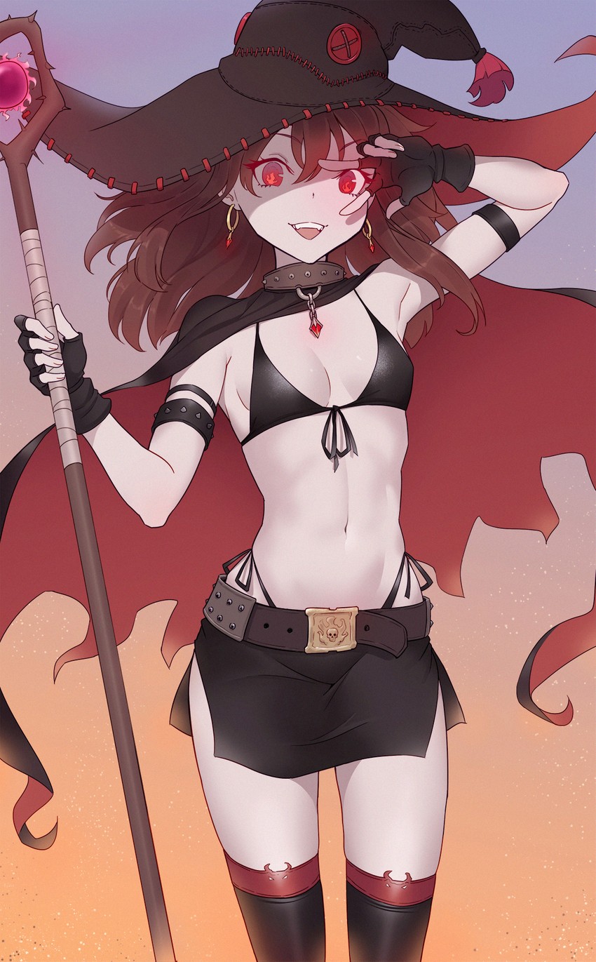 megumin (kono subarashii sekai ni shukufuku wo!) drawn by cheshirrr
