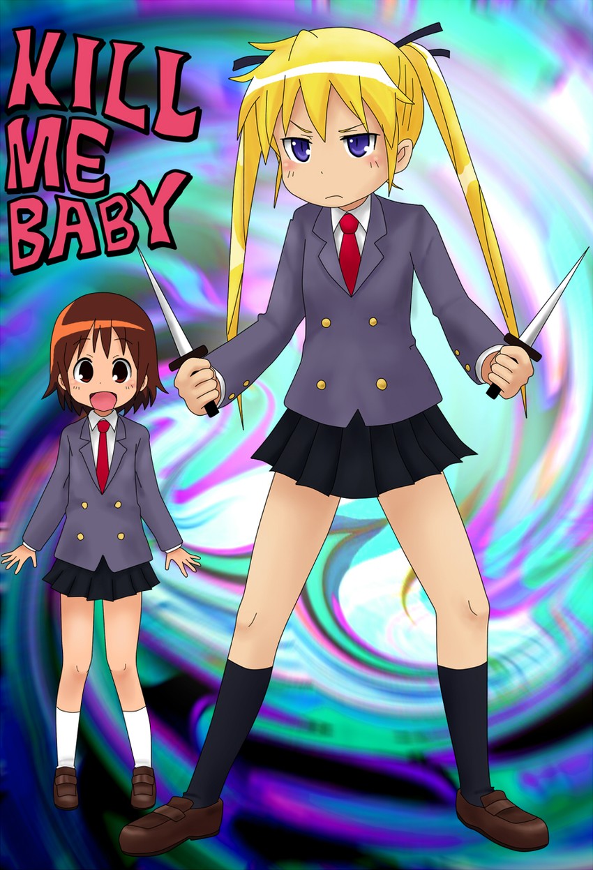 sonya and oribe yasuna (kill me baby) drawn by hirondo