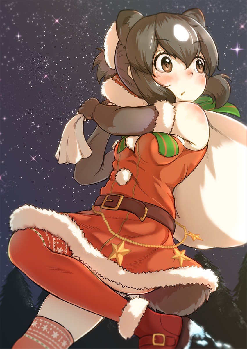 brown bear (kemono friends and 1 more) drawn by okyao