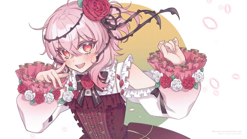 rosemi lovelock (nijisanji and 1 more) drawn by irodt