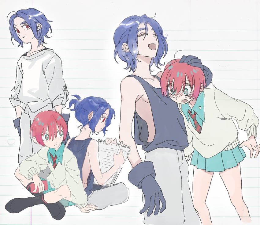 amate yuzuriha and shuji ito (gundam and 1 more) drawn by baegopayohungry