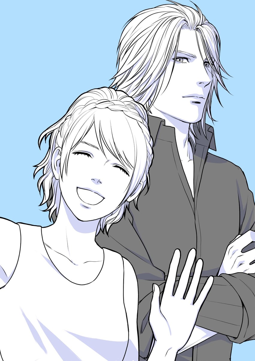 lunafreya nox fleuret and ravus nox fleuret (final fantasy and 1 more) drawn by sd_supa