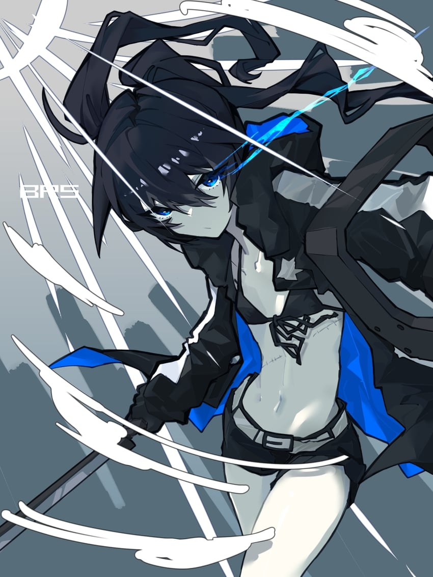 black rock shooter (black rock shooter) drawn by accelertor