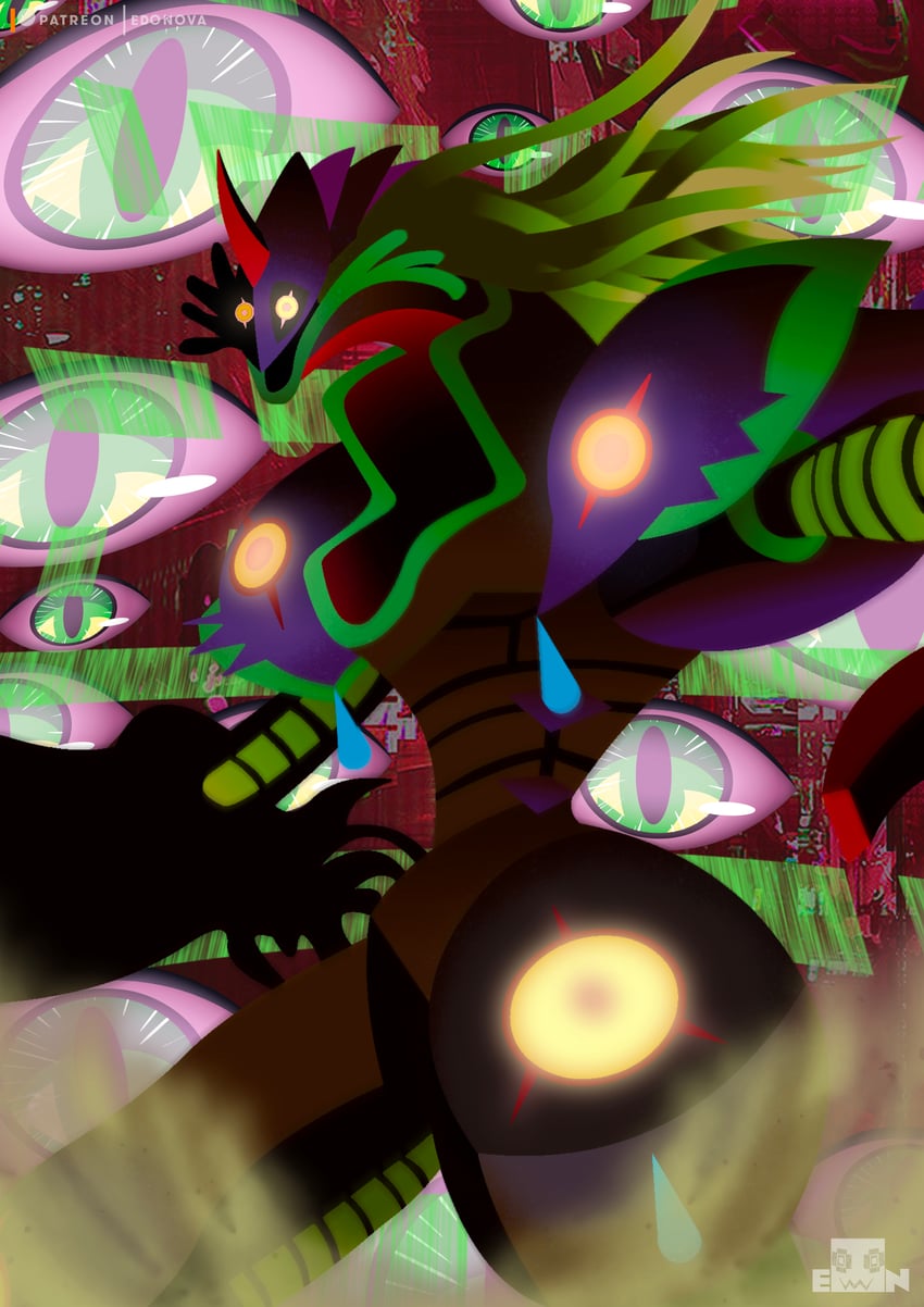 algomon and algomon ultimate (digimon) drawn by edo_nova