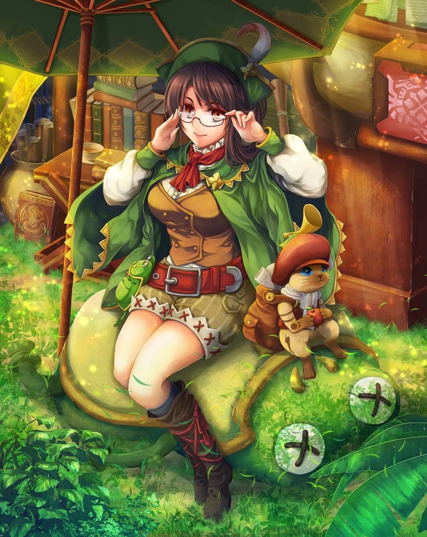 guildmarm (monster hunter and 1 more) drawn by n_funiya