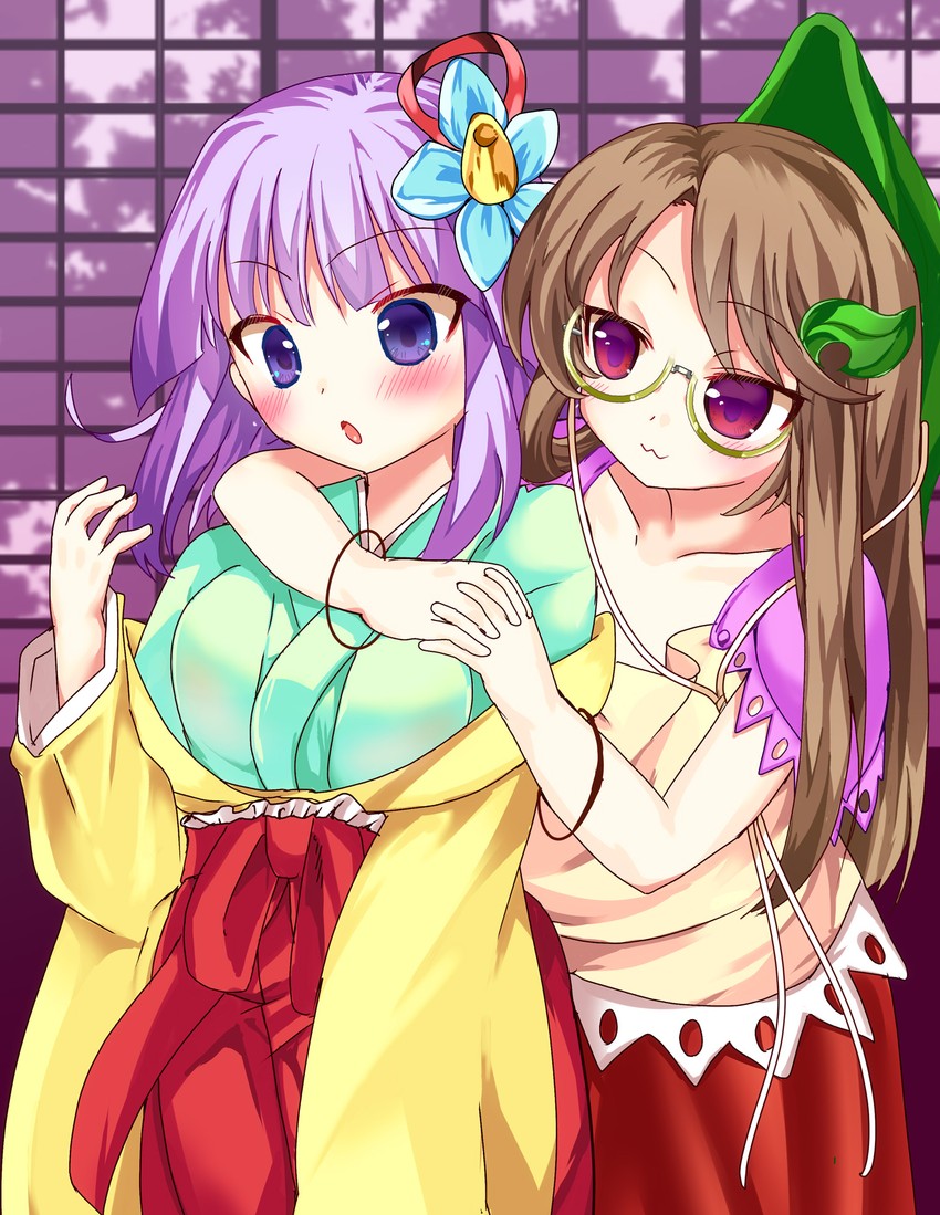 hieda no akyuu and futatsuiwa mamizou (touhou) drawn by natane_tsuyu