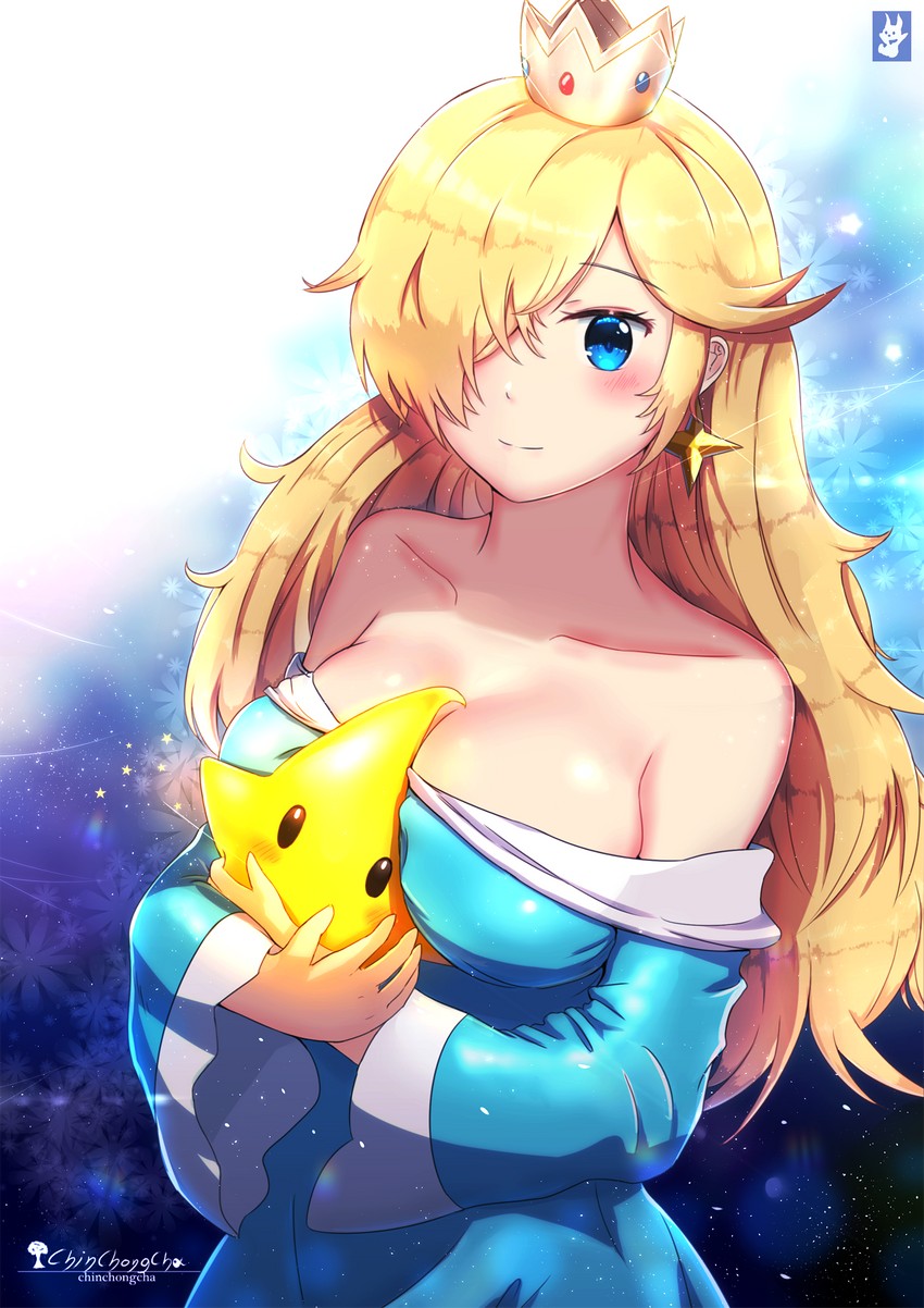 rosalina and luma (mario and 1 more) drawn by chinchongcha