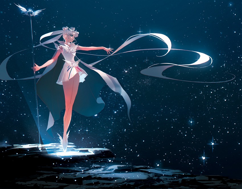 sailor cosmos (bishoujo senshi sailor moon and 1 more) drawn by asumaru