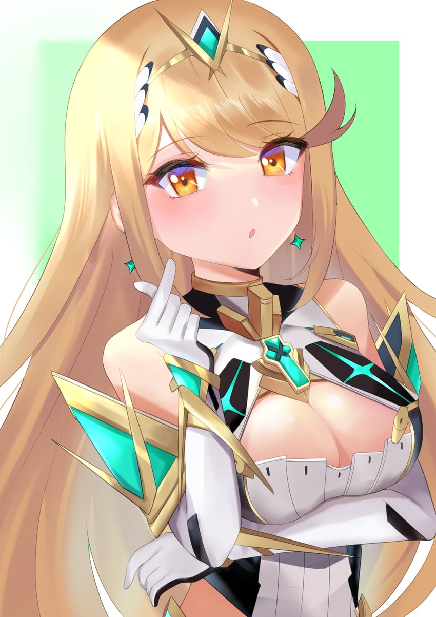 mythra (xenoblade chronicles and 1 more) drawn by kyaro_(wanu_14)