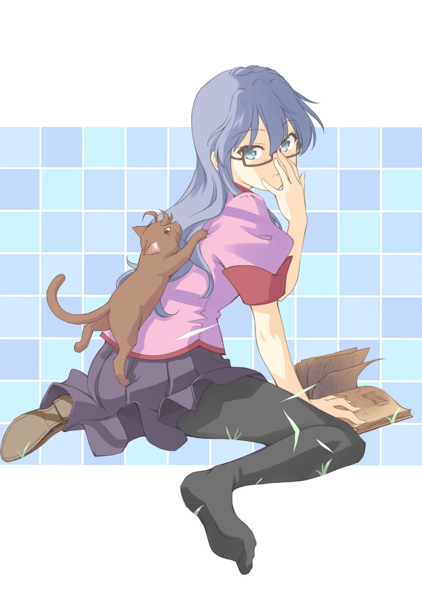 hanekawa tsubasa and maruyama akane (monogatari and 1 more) drawn by natsushi