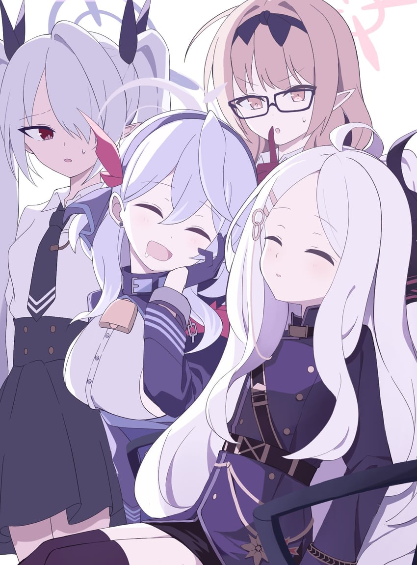 hina, ako, iori, and chinatsu (blue archive) drawn by minamino_3730