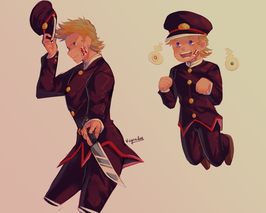 togata mirio and hanako (boku no hero academia and 1 more) drawn by addy_(@vegeebs)