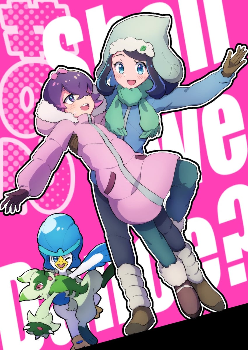 liko, dot, floragato, and quaxwell (pokemon and 1 more) drawn by nihiro_(erxun11)