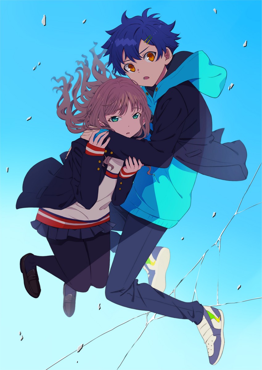 minami yume and asanaka yomogi (gridman universe and 1 more) drawn by tanoshihana
