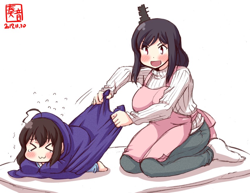 shigure and yamashiro (kantai collection) drawn by kanon_(kurogane_knights)