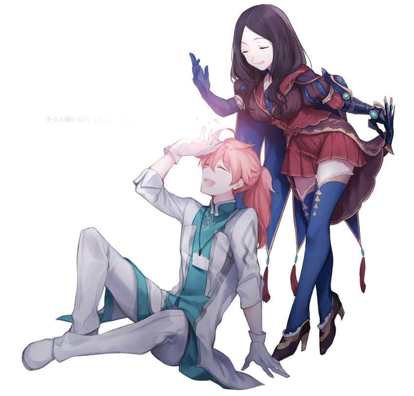 leonardo da vinci and romani archaman (fate and 1 more) drawn by wowishi