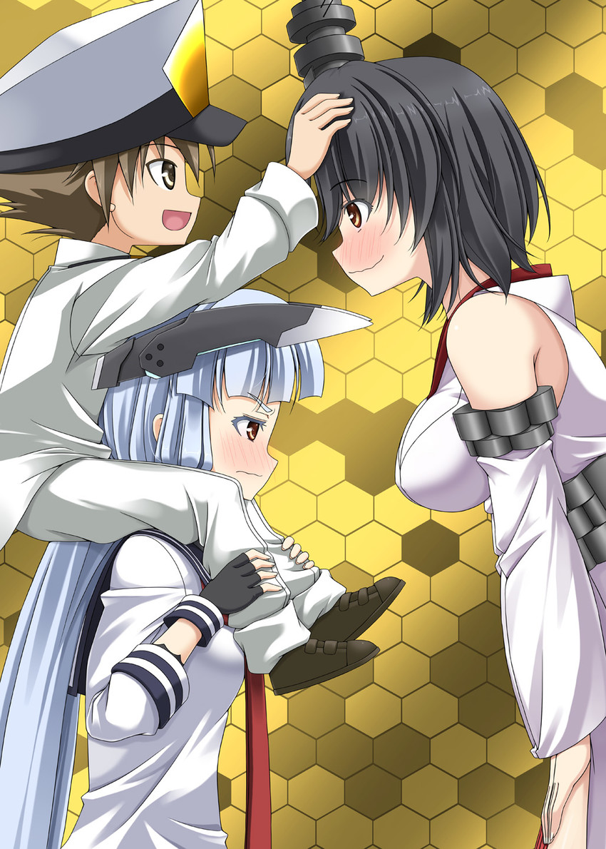 admiral, murakumo, yamashiro, and little boy admiral (kantai collection) drawn by rappa_(rappaya)