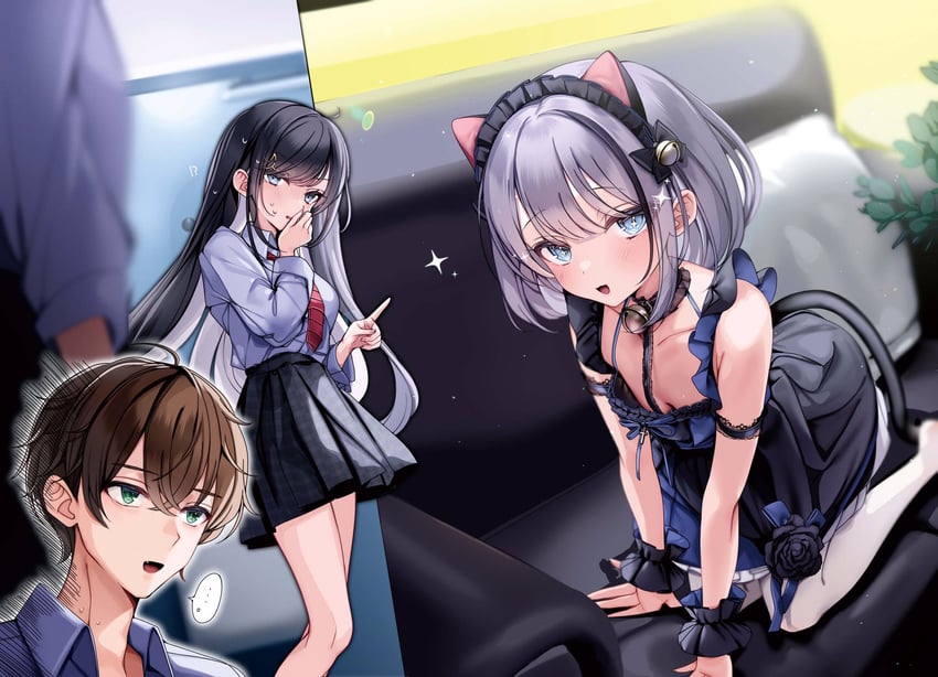 yukimi fumika, natsume yukiji, and kyouno tsukiko (shoujo jian) drawn by yunmi_0527