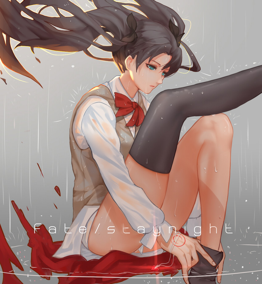 tohsaka rin (fate and 1 more) drawn by mizu_(dl7613)