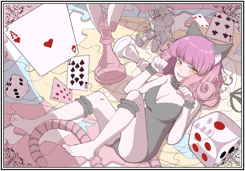 alice, grimm, and cheshire cat (black souls and 1 more) drawn by chxulozsx
