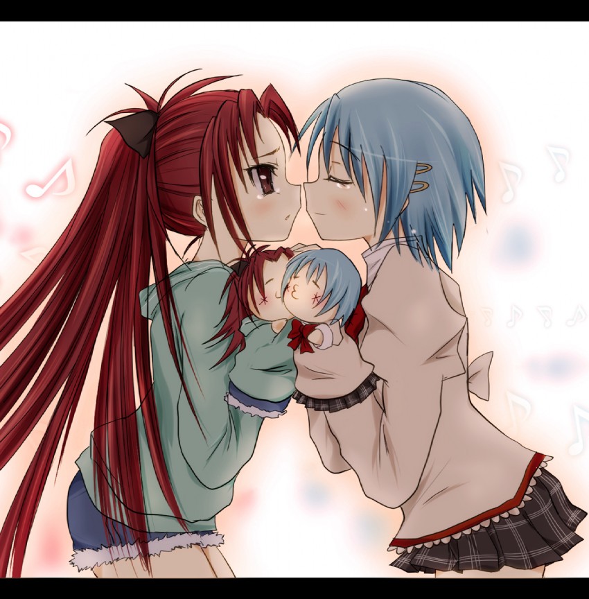 miki sayaka and sakura kyoko (mahou shoujo madoka magica) drawn by awayuki_tobari