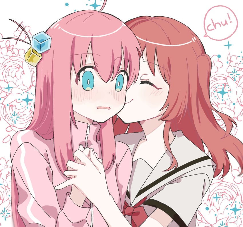 gotoh hitori and kita ikuyo (bocchi the rock!) drawn by zousui1234
