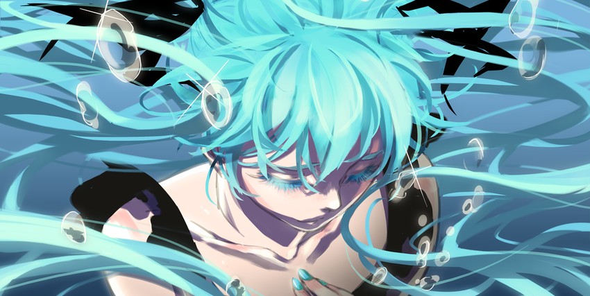 hatsune miku (vocaloid and 1 more) drawn by yumehime