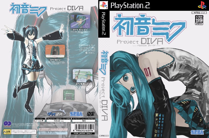 hatsune miku (vocaloid and 2 more) drawn by bingi