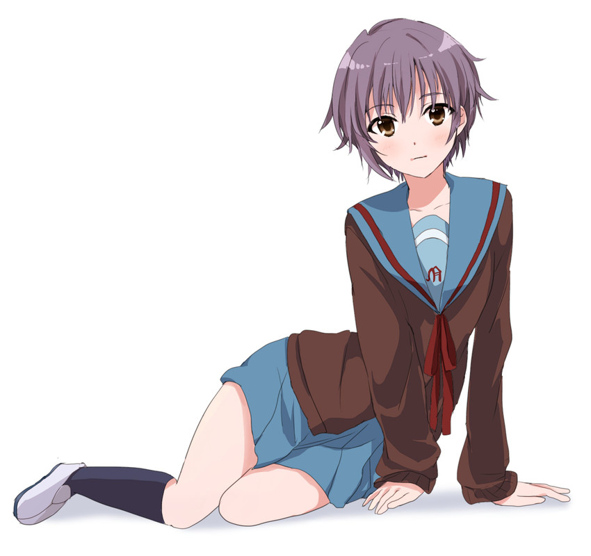 nagato yuki (suzumiya haruhi no yuuutsu) drawn by domaro_yui
